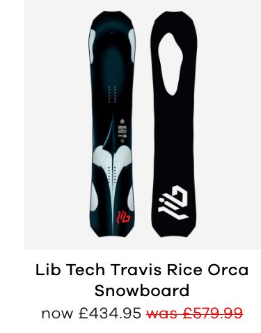 Lib Tech Travis Rice Orca Snowboard
