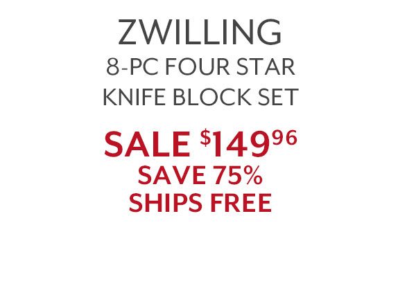 Zwilling J.A. Henckels Four Star 8-Piece Knife Block Set