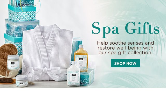 Spa Gifts - Help soothe senses and restore well-being with our spa gift collection.