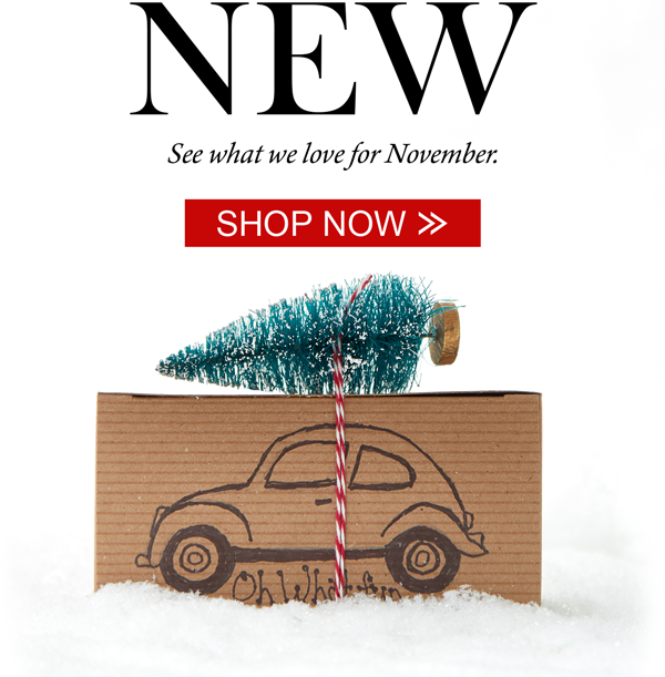 NEW See what we love for November. Shop Now >>