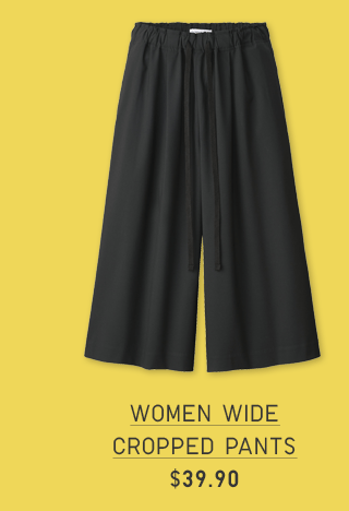 WOMEN WIDE CROPPED PANTS $39.90