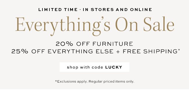 Everything's On Sale