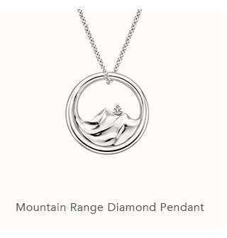 Mountain Range Diamond Pendant