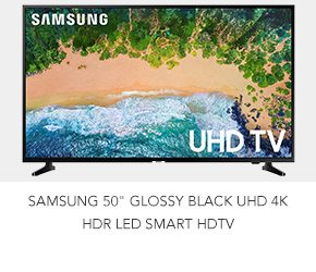 Shop Samsung 55 Glossy Black UHD 4K HDR LED Smart HDTV