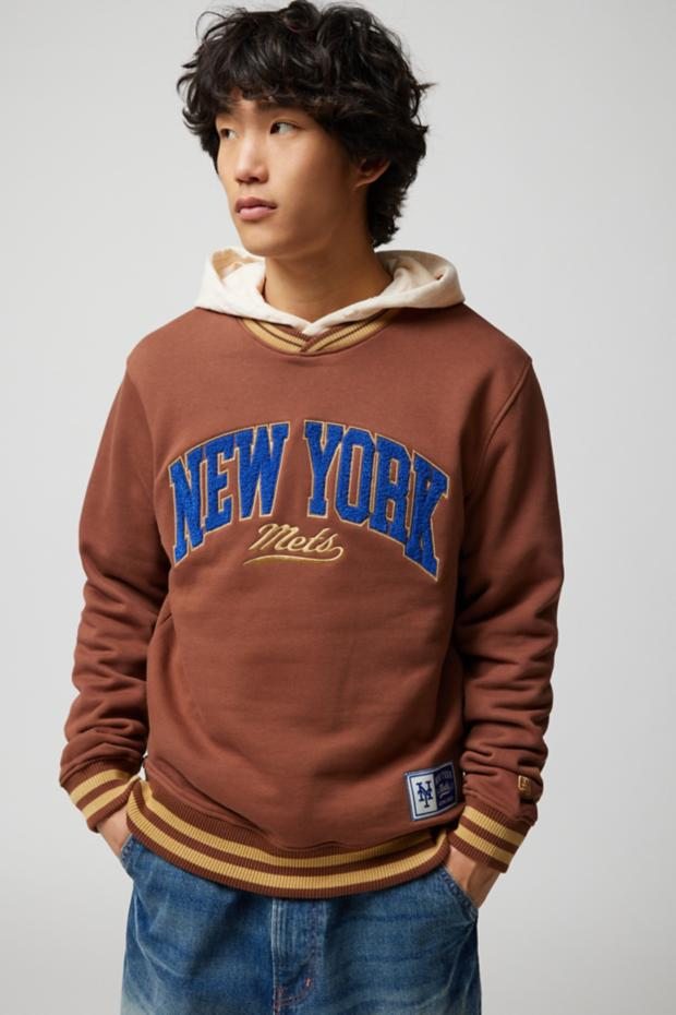 New Era New York Mets Lettering Crew Neck Sweatshirt