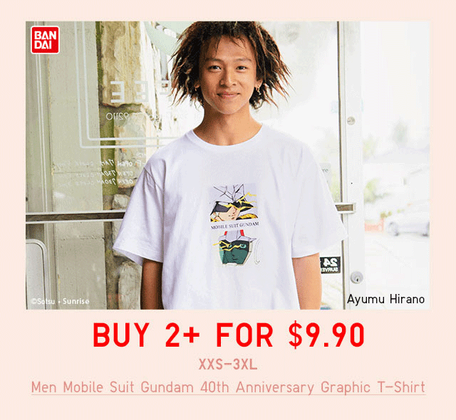 BODY4 - MEN MOBILE SUIT GUNDAM 40TH ANNIVERSARY GRAPHIC T-SHIRT