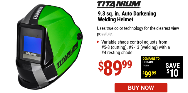 9.3 sq. in. Auto Darkening Welding Helmet