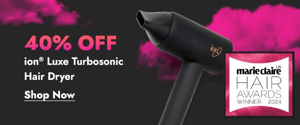 40% OFF ION LUXE TURBOSONIC HAIR DRYER - SHOP NOW