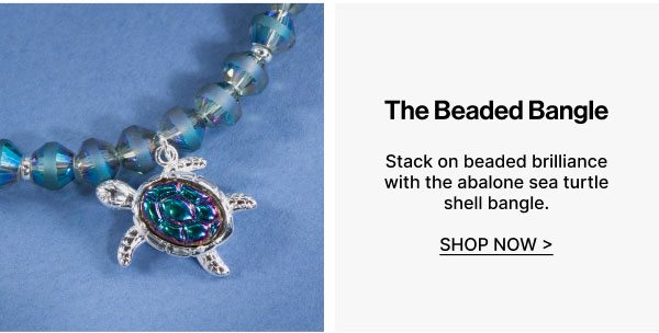 Sea Turtle Beaded Bangle | Shop Now