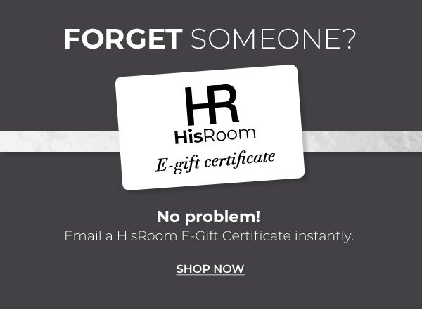 The HisRoom E-Gift Certificate