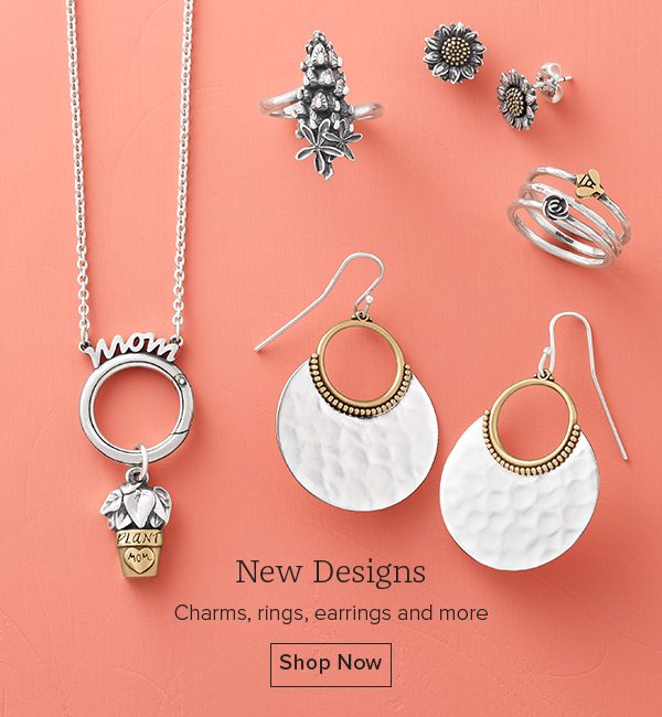 New Designs - Charms, rings, earrings and more - Shop Now