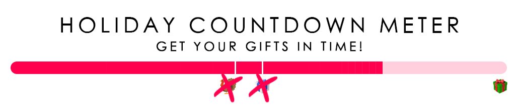 Holiday countdown meter - Get your gifts in time!