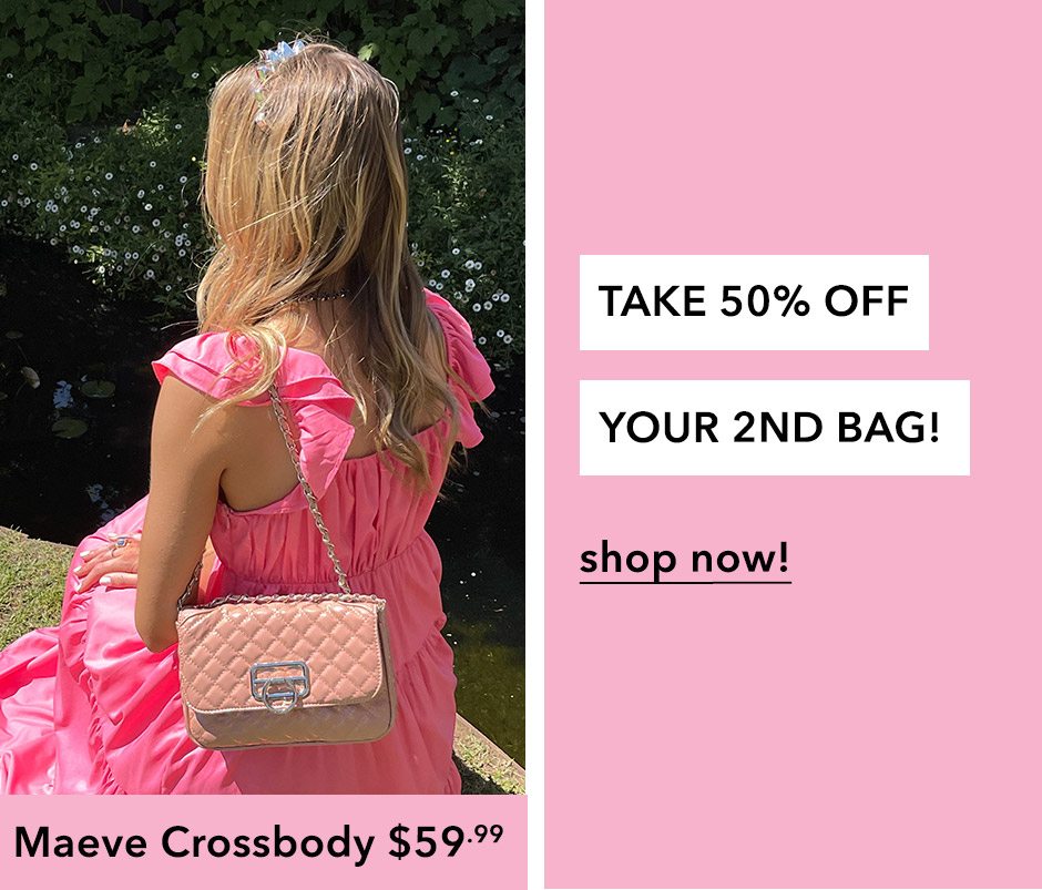 50% off your second bag!