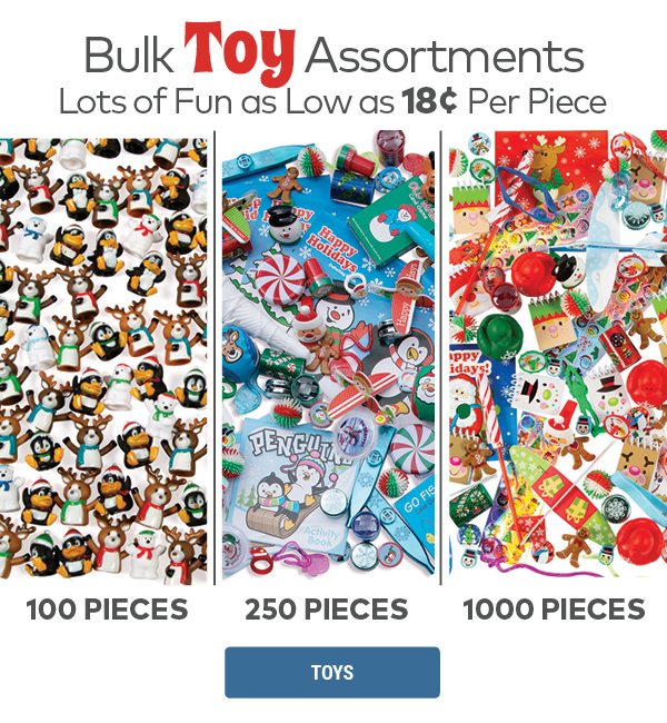 Bulk Toy Assortments - up to 1000 pieces