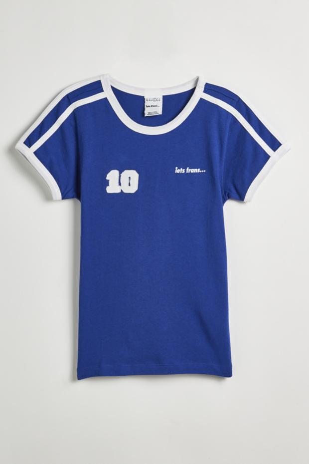 iets frans... Soccer Ringer Baby Tee