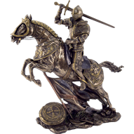 Knight in Battle Statue