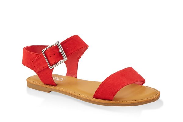 Single Buckle Ankle Strap Sandals