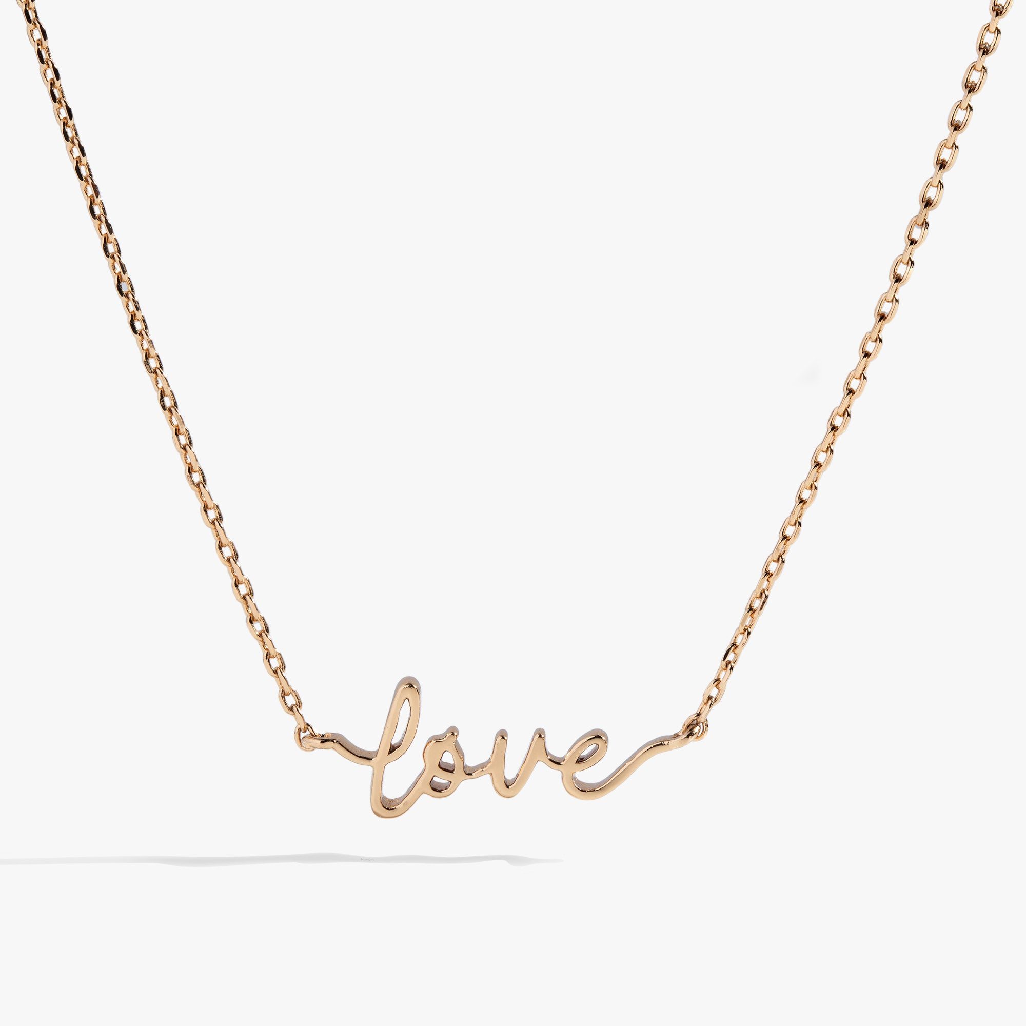 Image of Love Script Chain Necklace