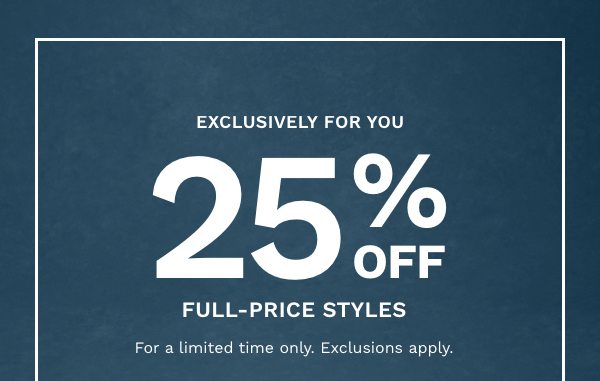 25% Off Just For You
