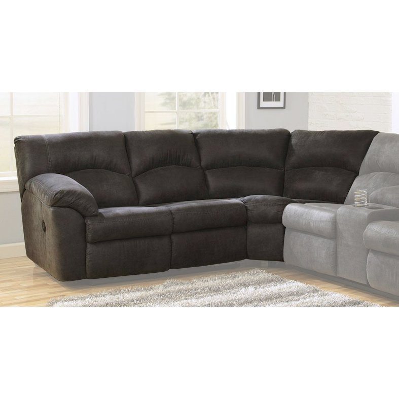 Gray Left-arm Facing Reclining Loveseat - Tambo