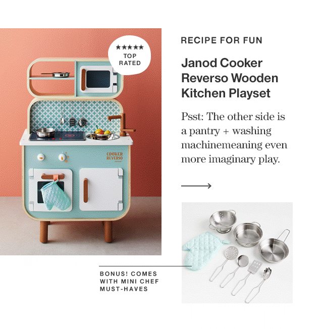 Janod Cooker Reverso Wooden Kitchen Playset