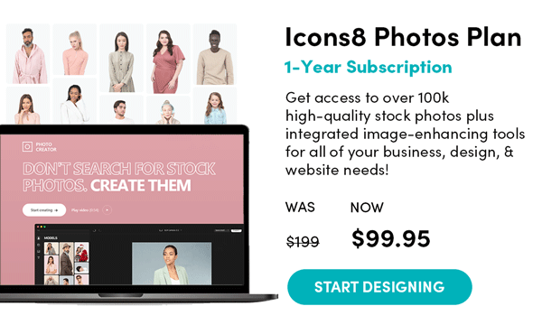 Icons8 Photo Plan Subscription | Start Designing 