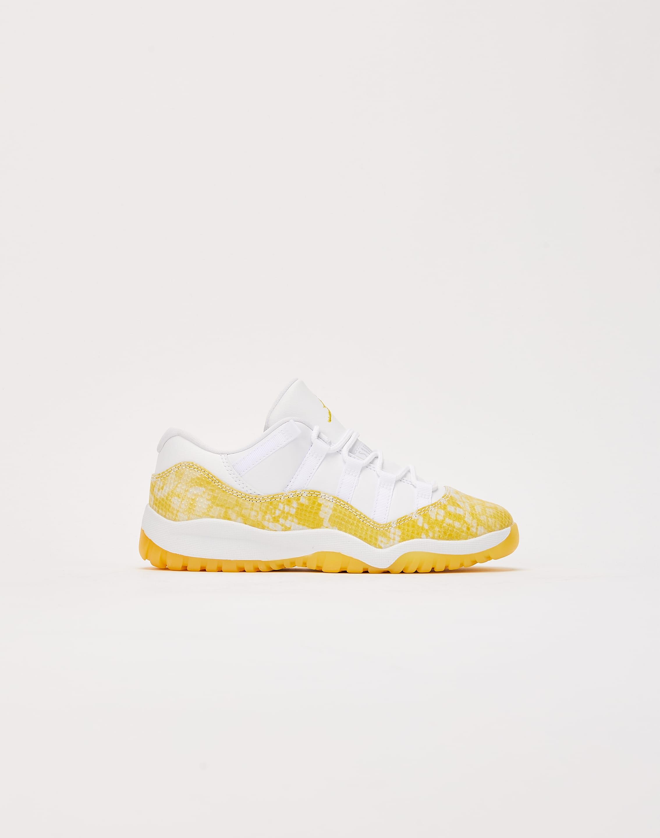 GIRLS JORDAN AIR JORDAN 11 RETRO LOW 'YELLOW SNAKESKIN' PRE-SCHOOL