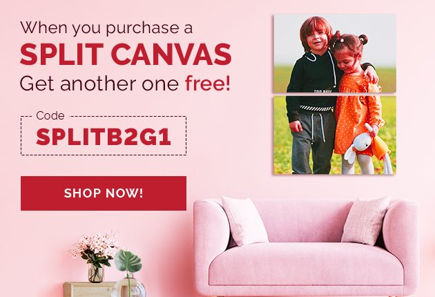 When you purchase a Split Canvas get another one free!