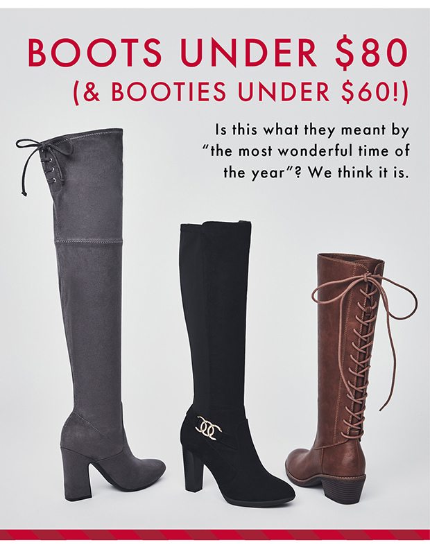 Boots under $80