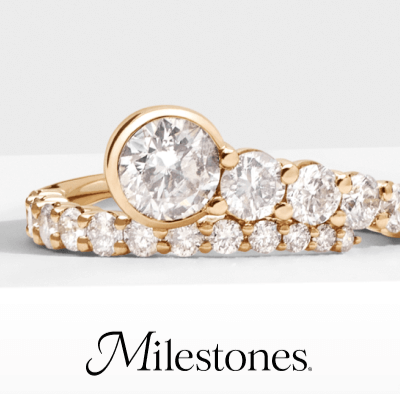 Milestones Diamond Bypass Anniversary Ring 2 ct tw 14K Yellow Gold