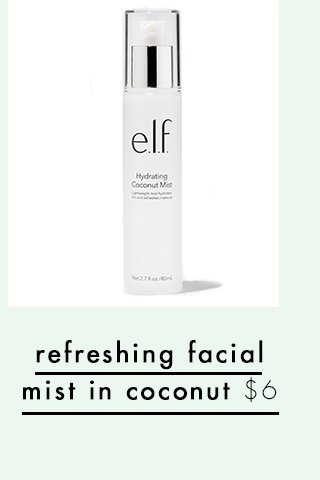 refreshing facial mist in coconut