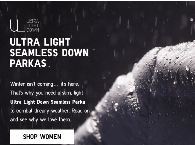 ULTRA LIGHT SEAMLESS DOWN PARKAS - SHOP WOMEN