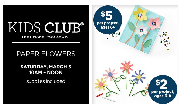Kids' Club: Paper Flowers