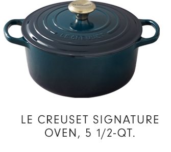 LE CREUSET SIGNATURE OVEN, 5 1/2-QT.