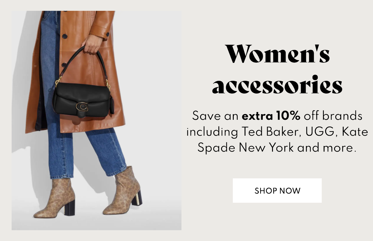 Extra 10% off accessories