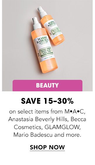 BEAUTY SAVE 15-30%