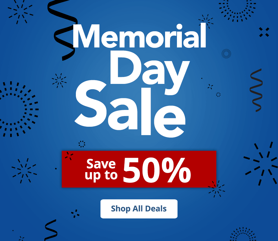 Memorial Day Sale Save up to 50%