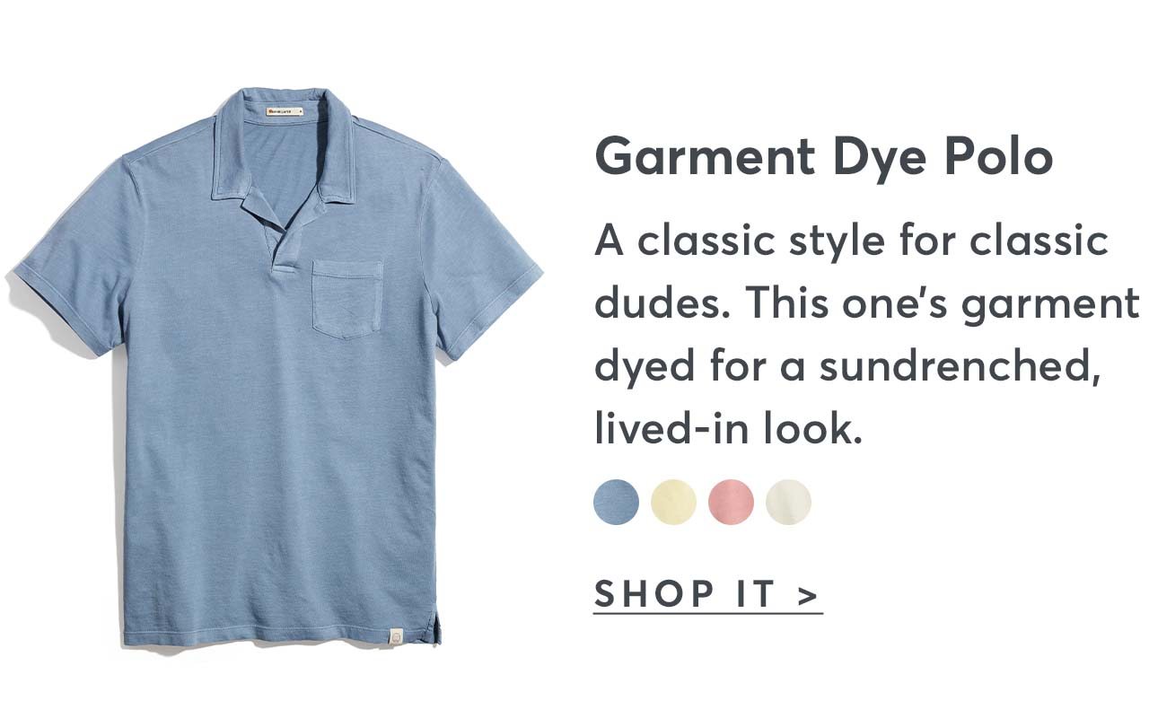 Garment Dye Polo