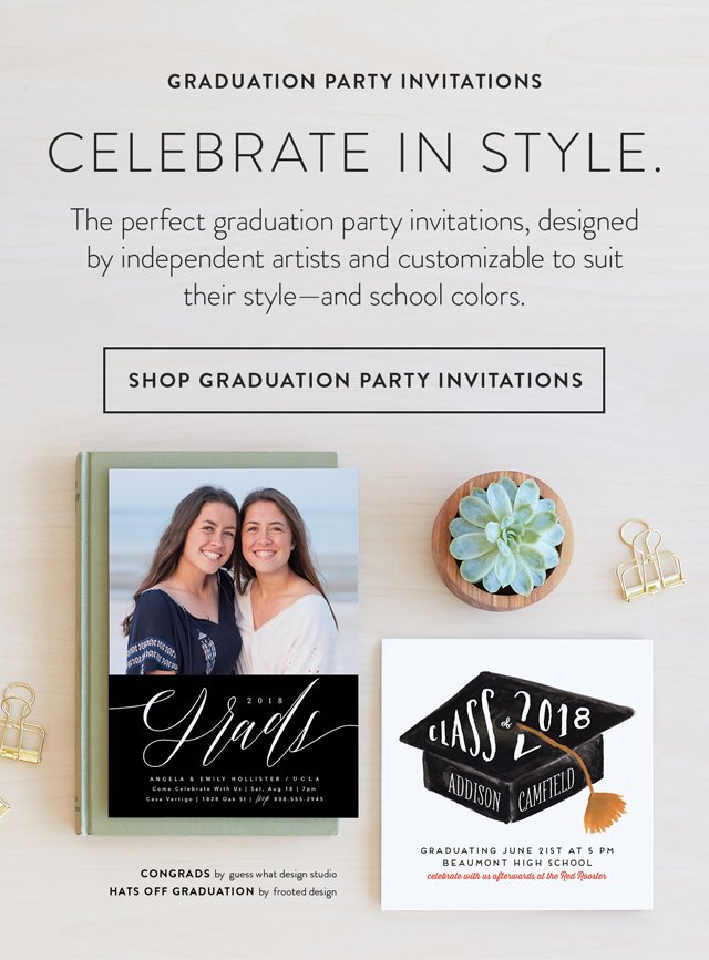 Shop Graduation Party Invitations