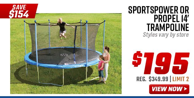  Sportspower or Propel 14' Trampoline