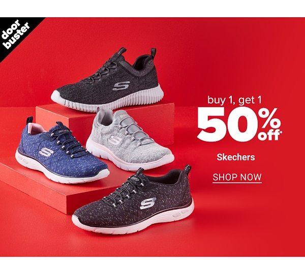 Buy 1 Get 1 50% Off Skechers - Shop Now