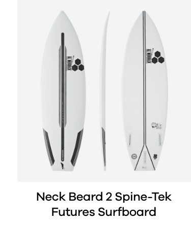 Channel Islands Neck Beard 2 Spine-Tek Futures Surfboard