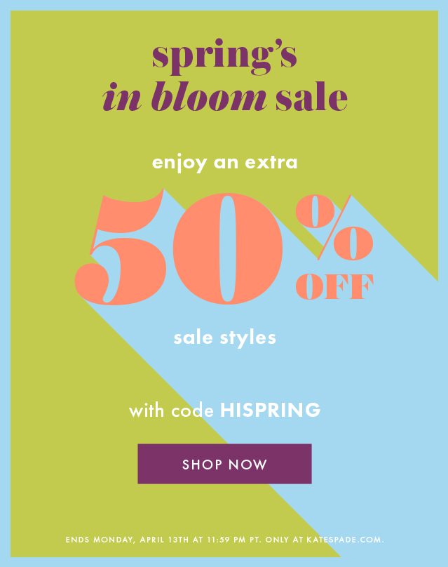 kate spade extra 50 off