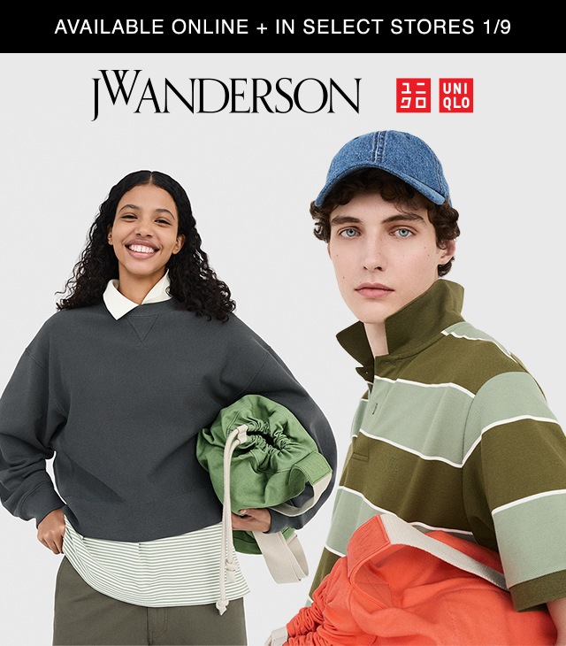 BANNER - JW ANDERSON AVAILABLE ONLINE AND IN SELECT STORES 1/9