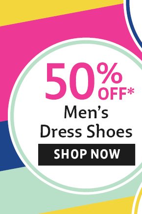 50% off men's dress shoes