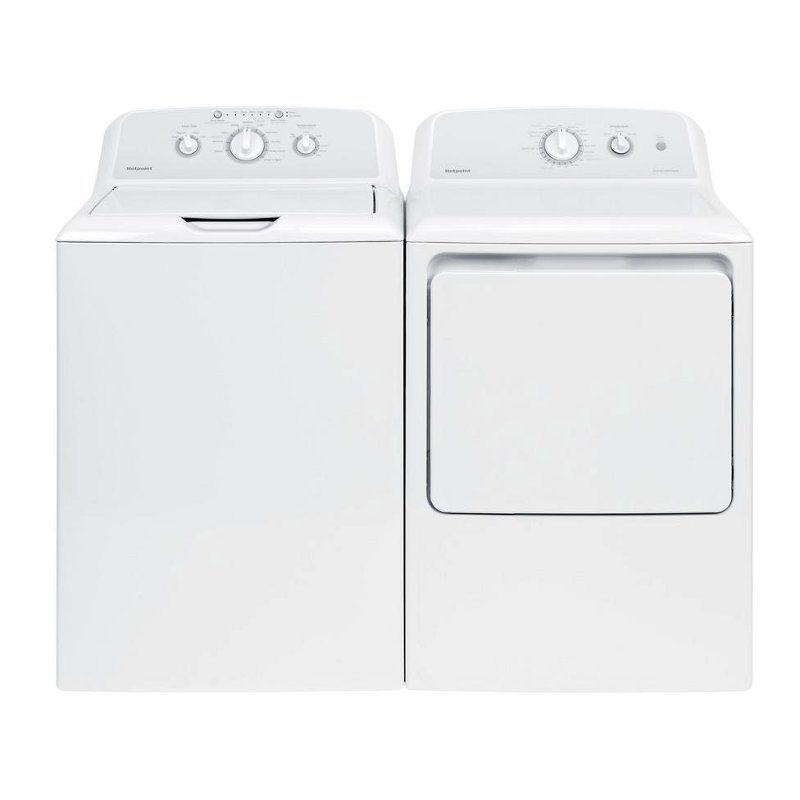 HotPoint Electric Top Load Laundry Pair - White