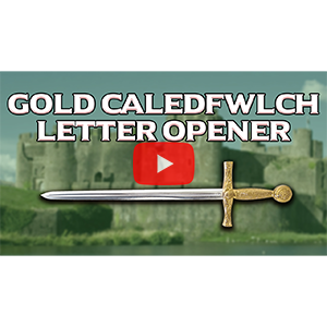 Gold Caledfwlch Letter Opener