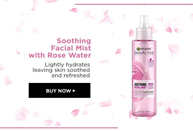 Soothing Facial Mist with Rose Water - Lightly hydrates leaving skin soothed and refreshed - BUY NOW >