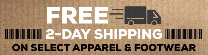 Free 2-Day Shipping on Select Apparel & Footwear