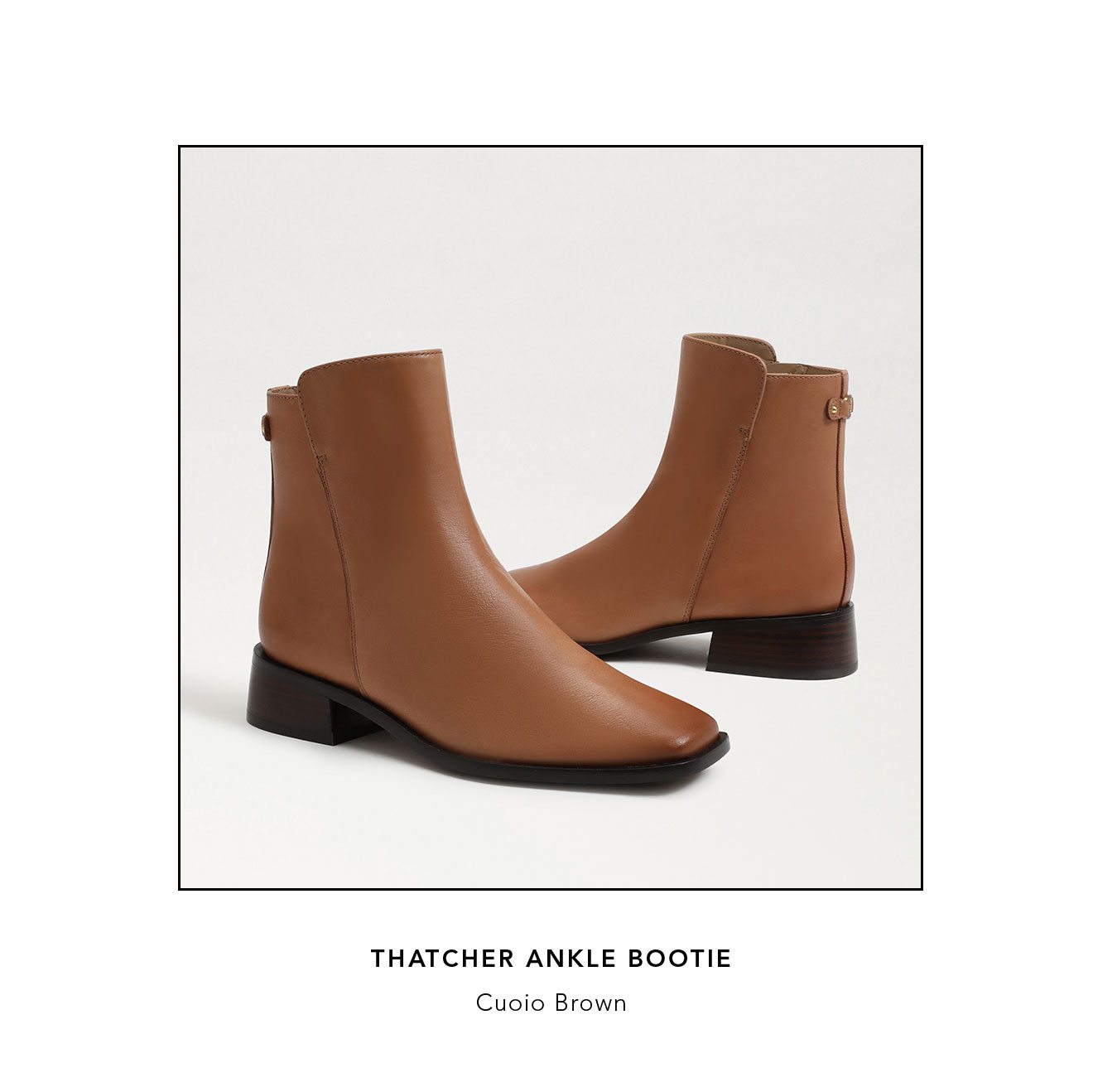 Thatcher Ankle Bootie Cuoio Brown